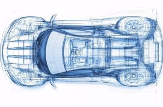 ai generated, car, blueprint